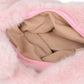 Soft Plush Bow Faux Fur Handbag Stylish Daily Shoulder Bag