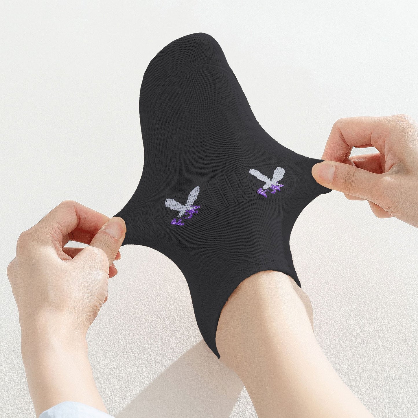 No-Show Socks with FUN Letters 6Pk