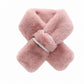 Plush Faux Fur Scarf Soft Slip Through Neck Warmer with Pearl Look Bead Trim 31.5*4.7 Inches