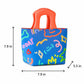 Printed Lunch Tote Bag with Padded Handles and Zipper Closure