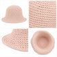Summer Bucket Hat - Lightweight Straw Sun Hat for Vacation and Beach