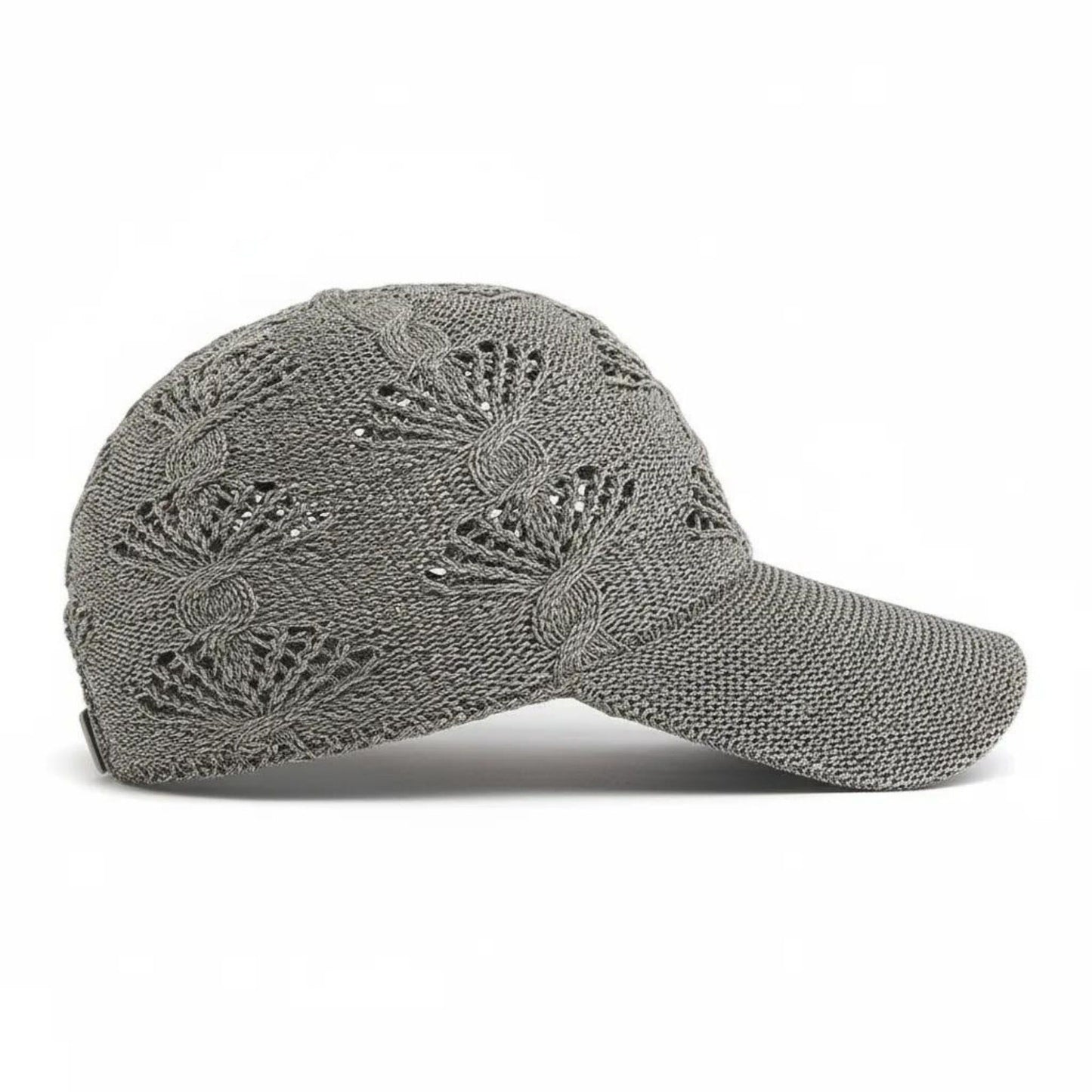 Women's Crochet Knit Baseball Cap Breathable Openwork Lightweight Casual Hat