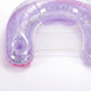 Glitter Inflatable Pool Float with Mesh Seat and Built-In Cup Holders