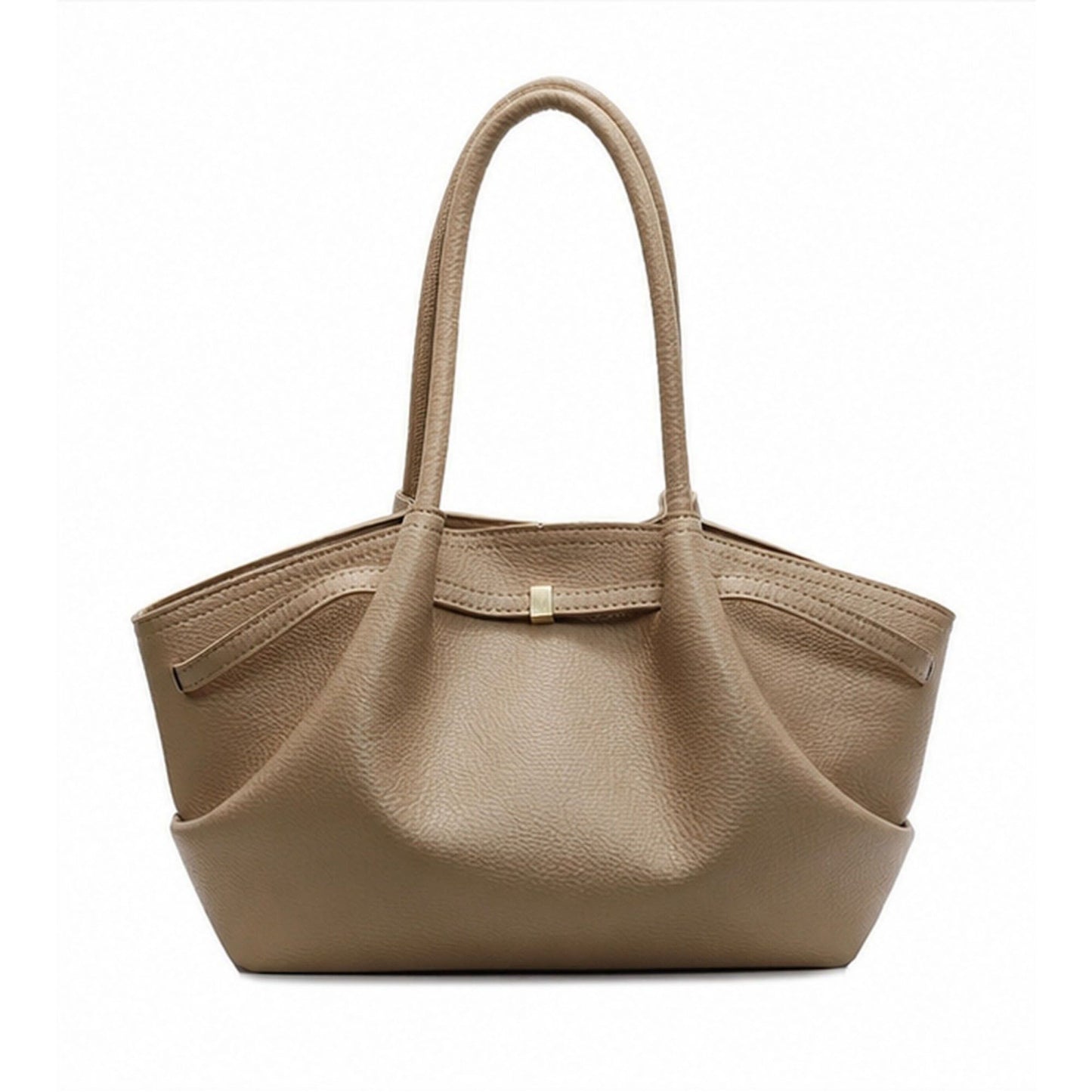Large Capacity Pleated Shoulder Tote Bag