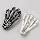 Halloween Skeleton Hand Hair Clips Black and White 4pc