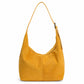 Faux Suede Slouchy Hobo Shoulder Bag