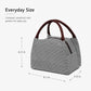 Insulated Striped Lunch Bag Reusable Soft Cooler Tote for Work School Picnic