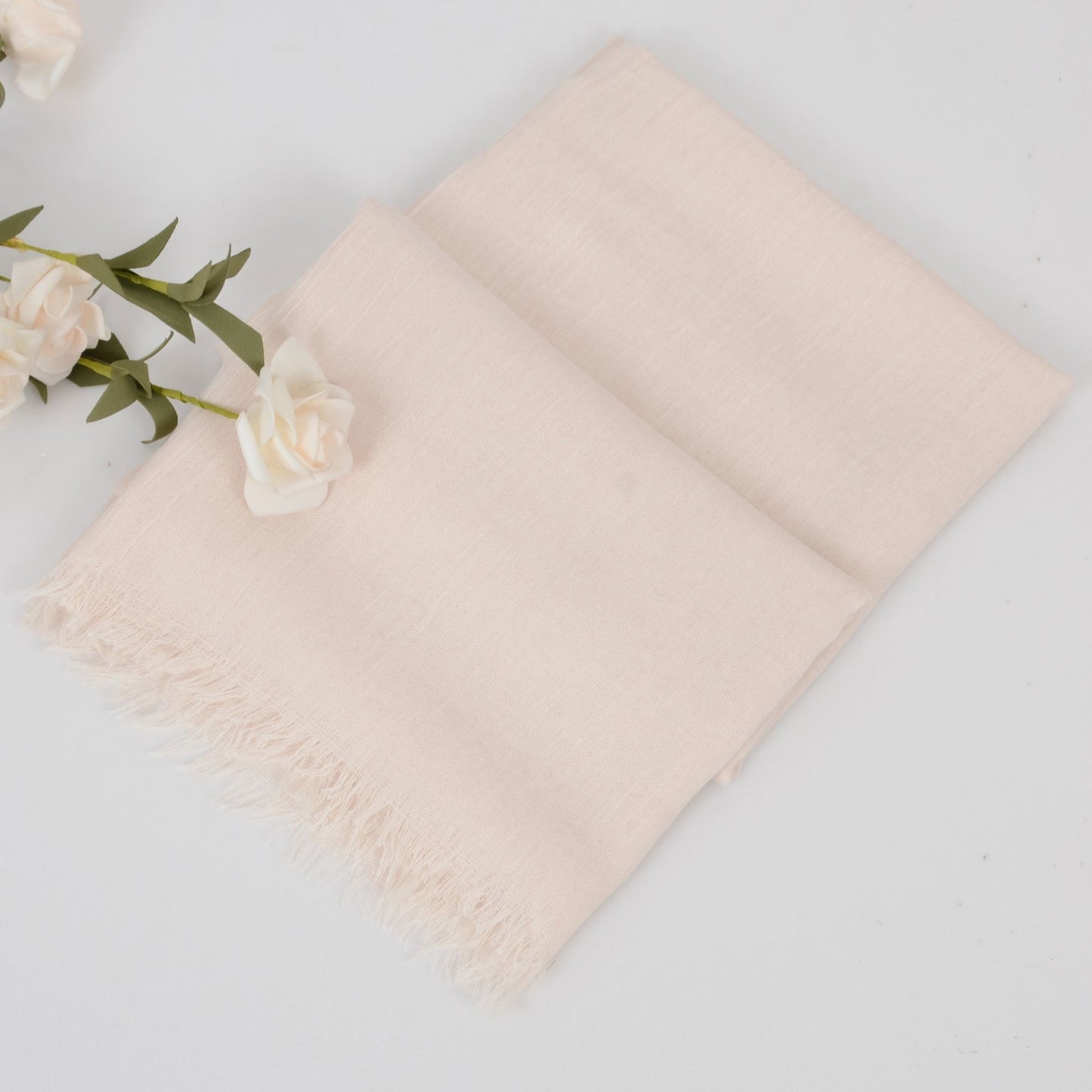 Lightweight Solid Cotton Linen Scarf 78 Inches