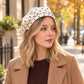 Polka Dot Beret Hat Lightweight French Painter Cap Adjustable Casual Style