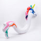 Kids Inflatable Unicorn Pool Float with Rainbow Mane and Tail