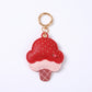 Ice Cream Cone Bag Charm with Colorful Sprinkles and Gold Tone Clip