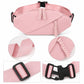 Crossbody Sling Waist Bag with Adjustable Strap Zip Closure and Braided Pulls