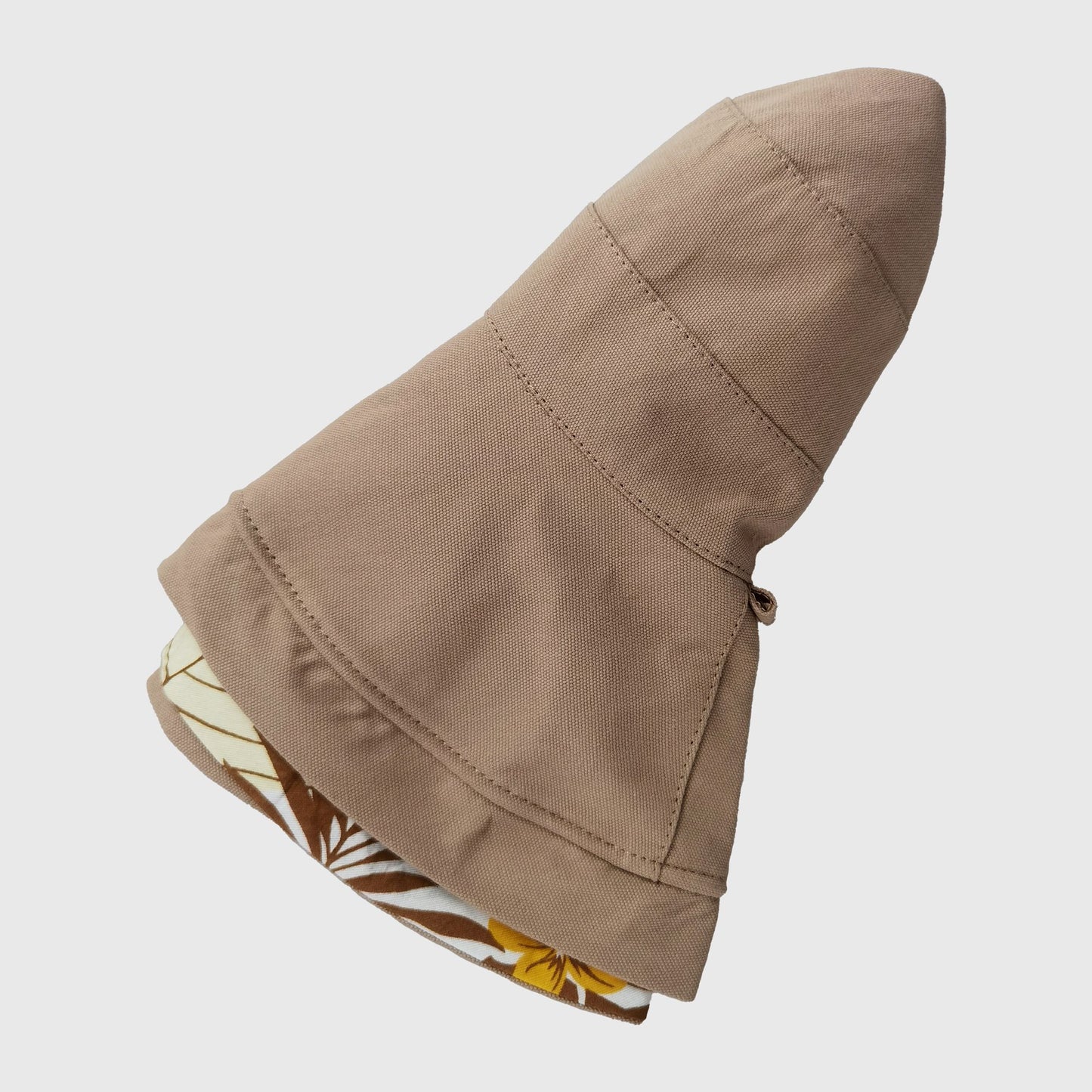 Women's 2-in-1 Double-Sided Bucket Hat with Floral & Solid Design