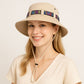 Wide Brim Bucket Hat with Colorful Ribbon Trim Breathable Mesh Lining and Adjustable Chin Strap for Outdoor Use