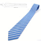 Men's Diagonal Stripe Polyester Tie - Formal Necktie for Business, Weddings & Stylish Daily Wear