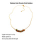 Women's Rainbow Zirconia Circle Necklace
