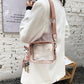 Women's Chic Transparent Crossbody & Messenger Bags with Decorative Scarf
