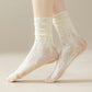Lace Ankle Socks with Ruffle Cuff 6pk