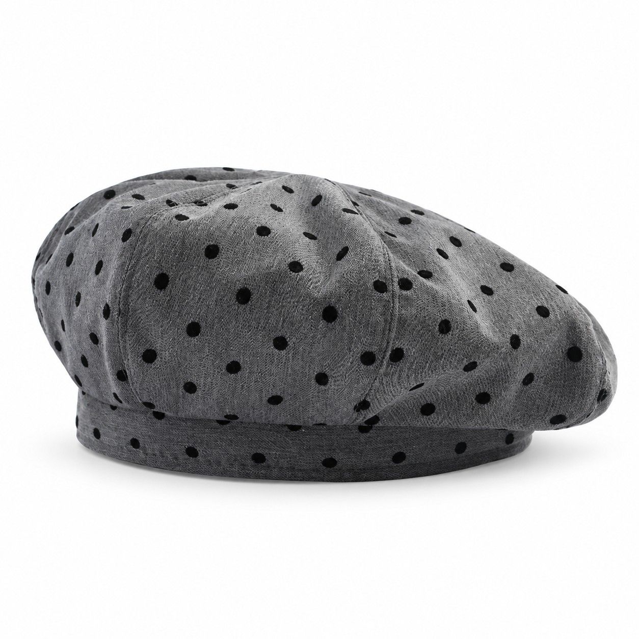 Polka Dot Beret Hat Lightweight French Painter Cap Adjustable Casual Style