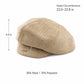 Wool Blend Houndstooth Beret Hat Vintage Painter Cap for Fall Winter