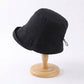 Bucket Hat with Adjustable Back Buckle and Wide Brim