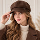 Embellished Newsboy Cap Adjustable Brim Baker Boy Hat