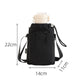 Water Bottle Carrier Bag with Phone Pocket Adjustable Crossbody Strap for Walking Travel