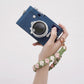 Floral Braided Wrist Strap with Swivel Clasp
