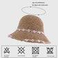 Women's Flower Embellishments Sun Hats Charming Crocheted Straw