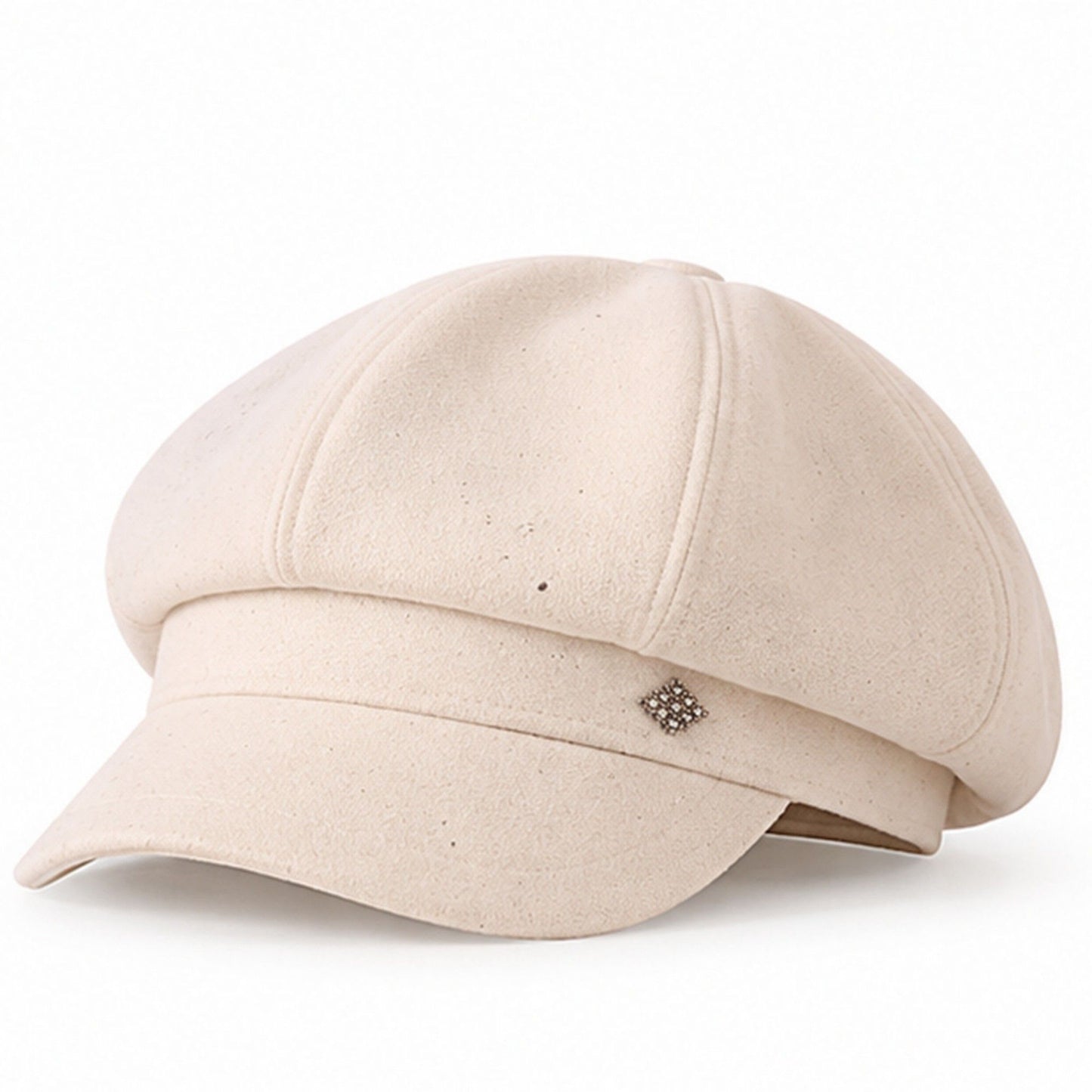 Embellished Newsboy Cap Adjustable Brim Baker Boy Hat