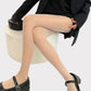 Crisscross Pattern Sheer Tights with Soft Stretch Fit and Delicate Allover Line Design for Stylish Everyday Legwear