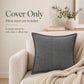 Soft Corduroy Decorative Throw Pillow Cover Geometric Accent Cushion Cover for Sofa Bed