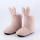Fuzzy Bunny Slipper Boots