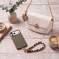 Braided Wrist Strap with Detachable Leaf Charm