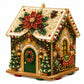 DIY Pearl Art Christmas Birdhouse Craft Kit with 3D Holiday Design