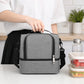 Dual Compartment Insulated Lunch Bag with Adjustable Shoulder Strap