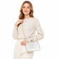 Clear PVC Mini Satchel Bag with Zipper Top and Detachable Chain Strap