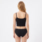 2 Pack Ribbed Floral Lace Bikini Underwear