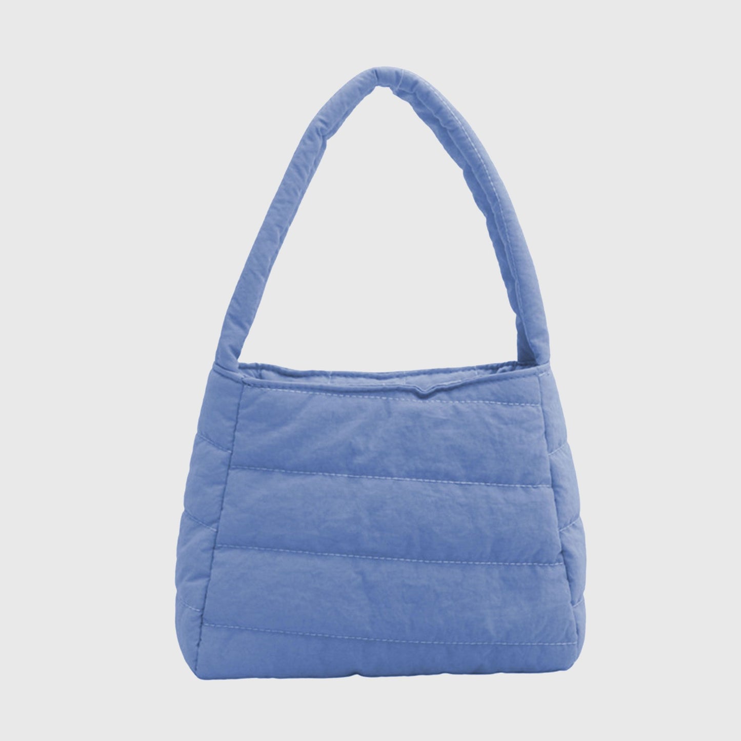 Quilted Mini Handbag - Compact Puffy Top-Handle Bag for Casual Daily & Stylish Outings