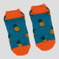 Fruit Print No Show Socks Breathable Cotton 6pk