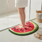 Tufted Floor Mat with Fruit Inspired Design Non Slip Backing Soft Plush Decorative Kitchen Bathroom Rug