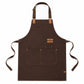 Water Resistant Canvas Bib Apron with Adjustable Straps and Pockets