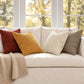 4 Pack Corduroy Throw Pillow Covers 18 x 18 Inch Wide Stripe Texture