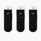 3-Pair Soft Polka Dot Socks with Bow Embroidery and Ruffled Cuff Design