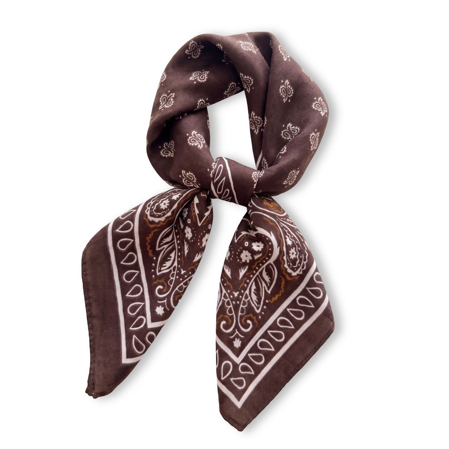 Paisley Print Square Bandana Scarf for Hair Neck and Bag Accessories 26.8¡Á26.8 Inches