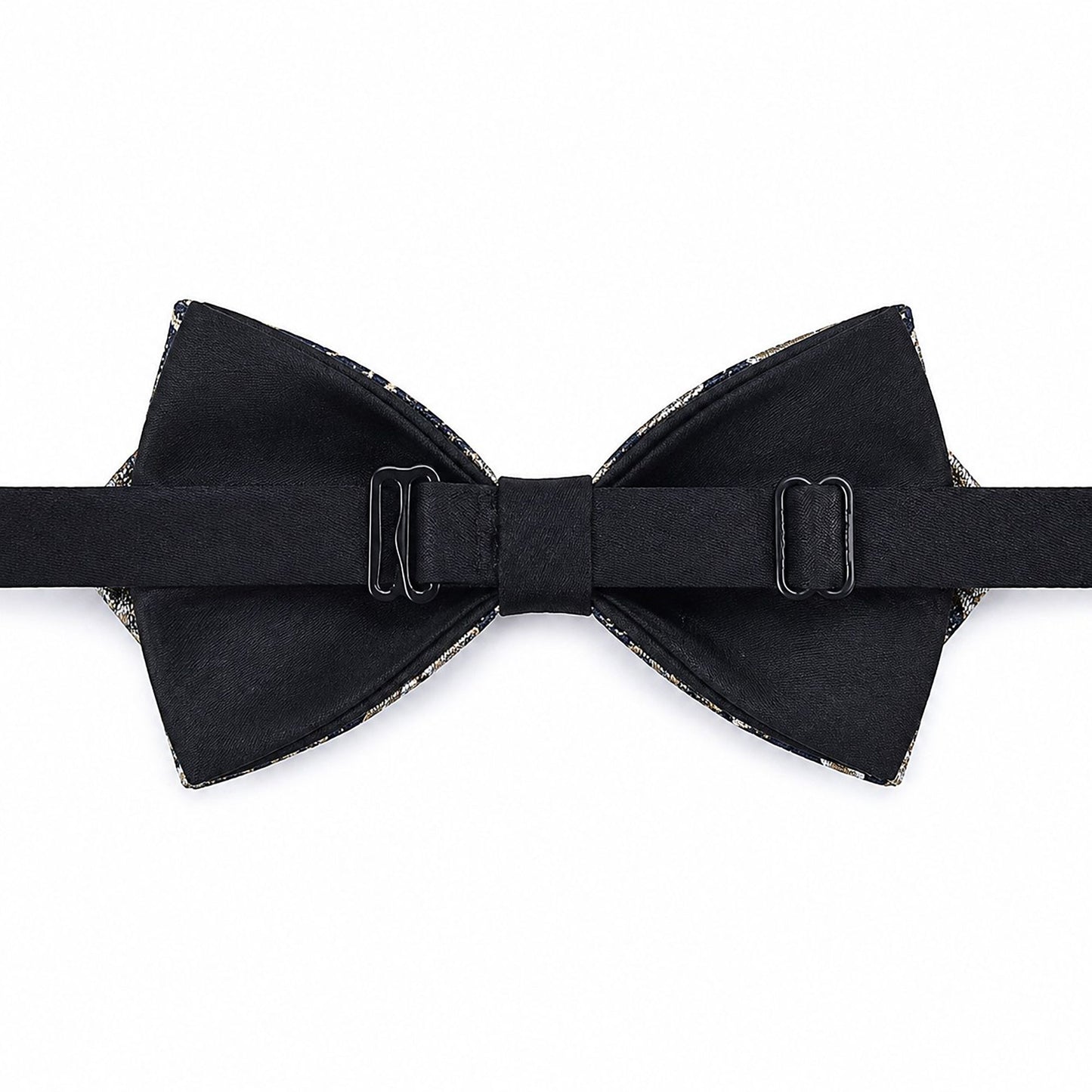 Pre Tied Paisley Bow Tie with Rhinestone Accent for Formal Wear