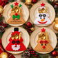 4pk Christmas Tree Santa Silverware Holders