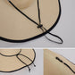 Wide Brim Straw Sun Hat with Braided Cord Detail Lightweight Packable Design for Beach Outdoor Protection