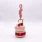 Bag Charm with Hanging Loop and Decorative Dessert Accent