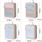 Travel Packing Cubes Set with Mesh Front Panel Zipper Storage Bags Lightweight Luggage Organizer Multi Size Set